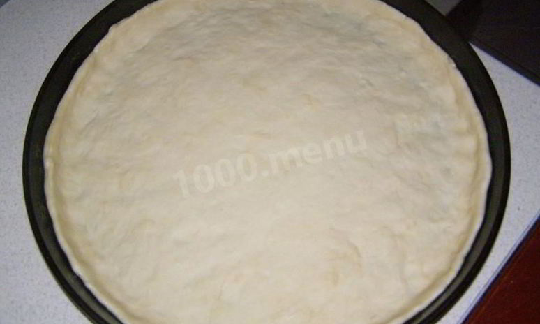 Рецепт дрожжевого теста основа для пиццы в духовке