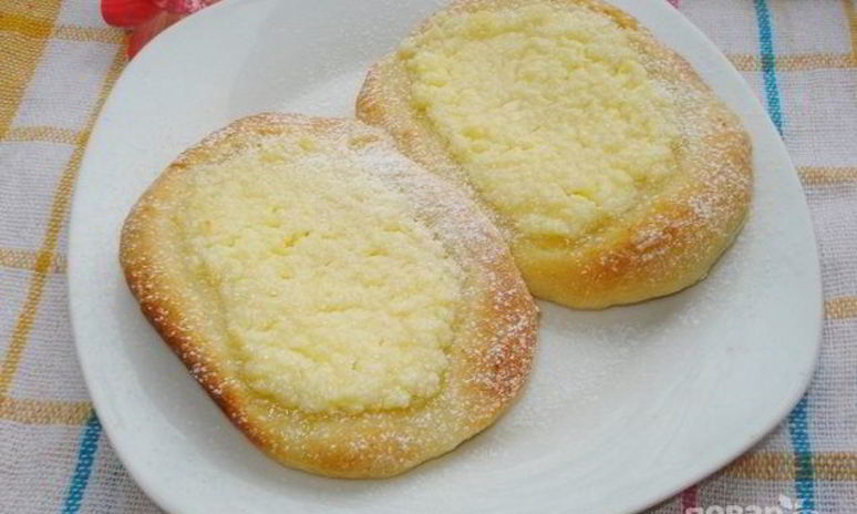 Рецепт дрожжевого теста с творогом в духовке