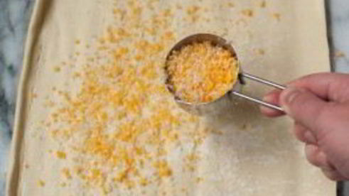 слоеное тесто с сыром