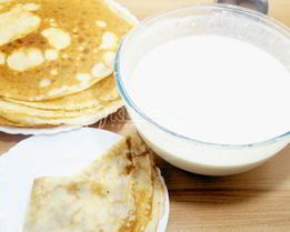 Тесто для блинов на молоке