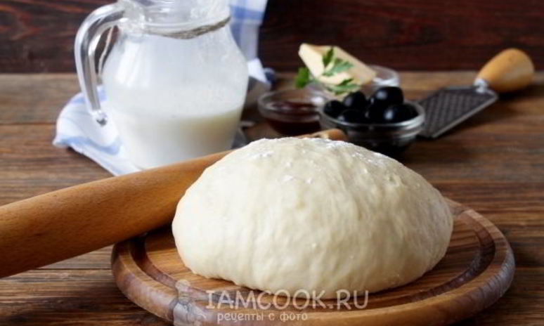 Рецепт теста для пиццы на кефире без дрожжей