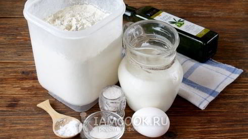 тесто для пиццы на кефире без дрожжей