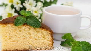 Бисквит на сгущенном молоке