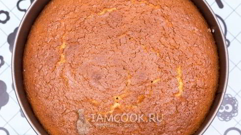 бисквит на сгущенном молоке