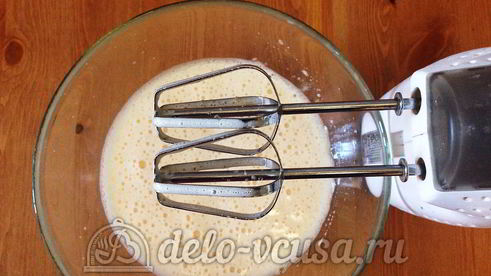 блинный торт со сгущенкой и бананами