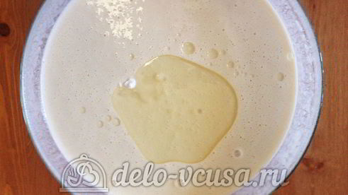 блинный торт со сгущенкой и бананами