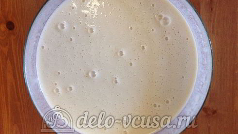 блинный торт со сгущенкой и бананами