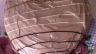 Быстрый торт со сливочно-шоколадным кремом