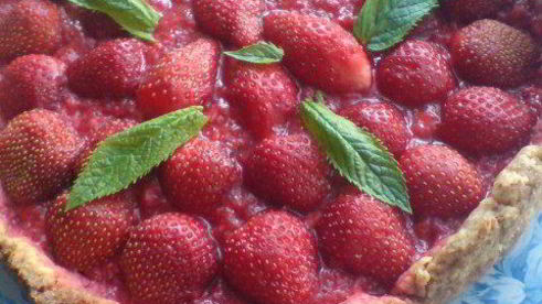 клубничный торт