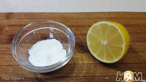 медовик с карамелью и клюквенным кули