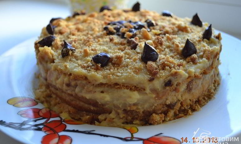 Рецепт медовика с яблочно-карамельным кремом