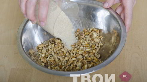 ореховый торт с меренгой