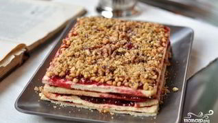 Песочный торт с вареньем