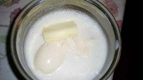 пикантный мясной торт с грибным кремом и сырно-сливочной заливкой