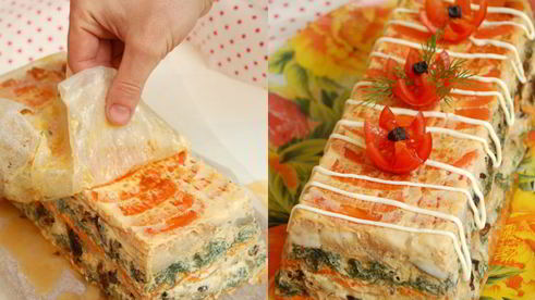 рыбный торт