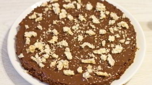шоколадно-ореховый торт с нутеллой