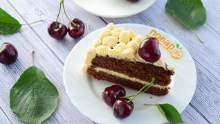 Шоколадный торт со сливочным кремом