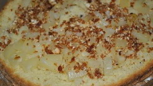 торт апрель с ананасами и грильяжем