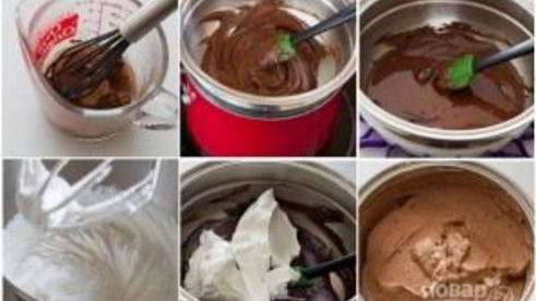 торт из блинов с шоколадным муссом