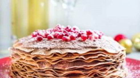 торт из блинов с шоколадным муссом