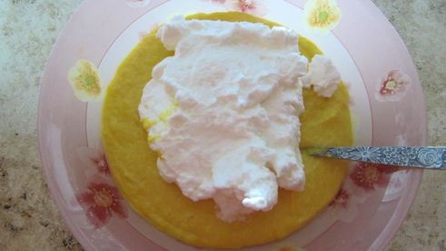 торт из шифонового тыквенного бисквита