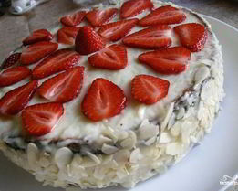 Торт Клубничный поцелуй