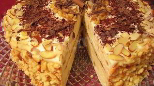 Торт Марика крем сметана сгущенное молоко