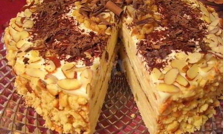 Рецепт торта марики крема сметаны сгущенное молоко