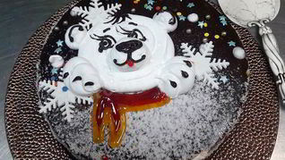 Торт мишка на севере классический