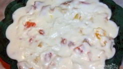 торт новогоднее облако