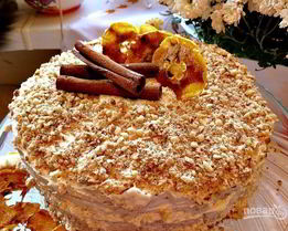 Торт с кремом из маскарпоне