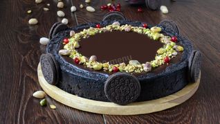 Торт с соленой карамелью шоколадный