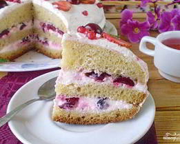 Торт с ягодами