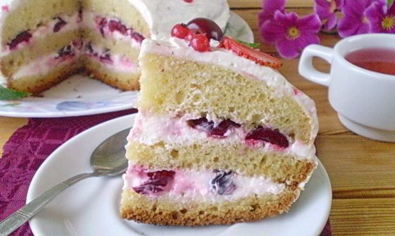 Рецепт торта с ягодами