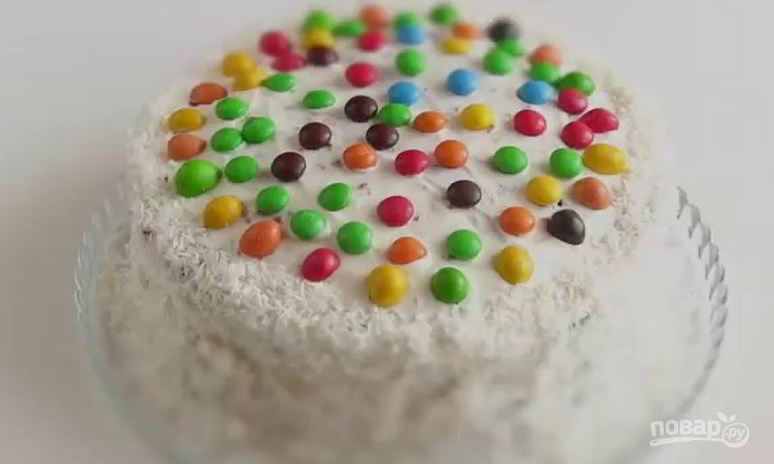 Рецепт торта шоколадного конфетти