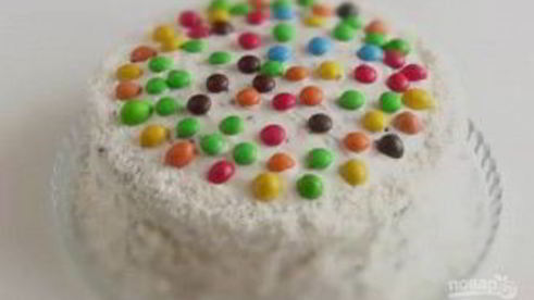 торт шоколадный конфетти