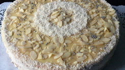 торт снежный