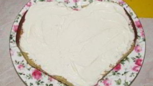 торт влюбленное сердце