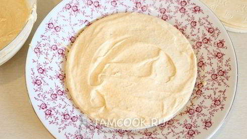 вафельный торт со сгущенкой и бананами