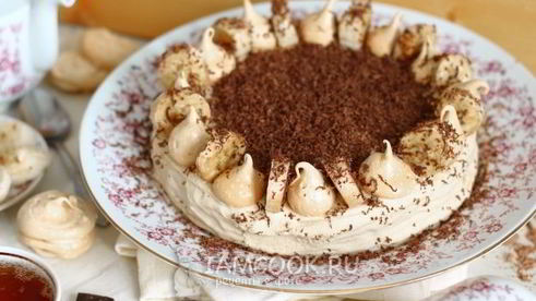 вафельный торт со сгущенкой и бананами