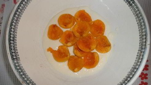 желейный торт абрикосы в сметане