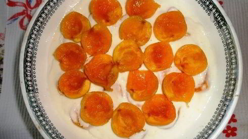 желейный торт абрикосы в сметане