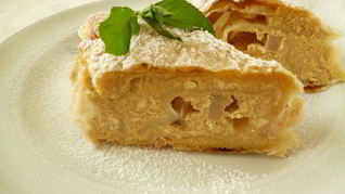 Творожно-грушевый рулет