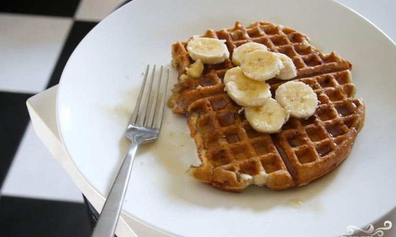 Рецепт бананова-ореховых вафли