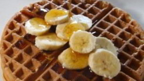 бананово-ореховые вафли