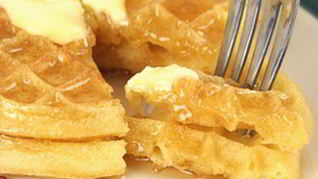 Бельгийские вафли с беконом