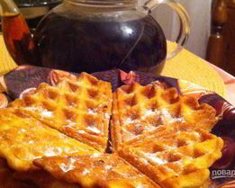 Бельгийские вафли в вафельнице