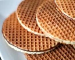 Голландские вафли с карамелью