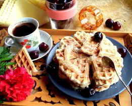 Овсяные вафли с кунжутом