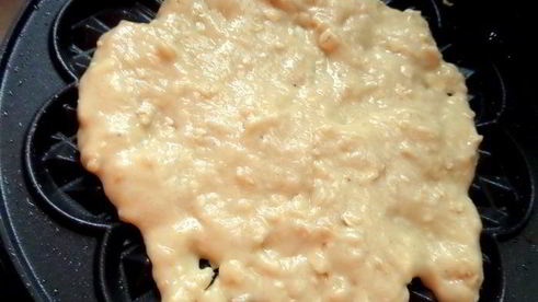 овсяные вафли с кунжутом